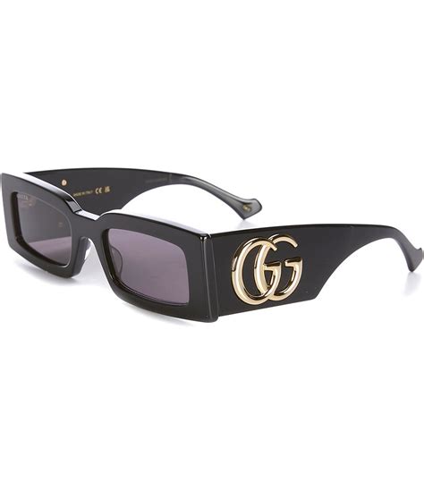 gucci chaise-lounge oversized sunglasses|gucci generation 53mm rectangular sunglasses.